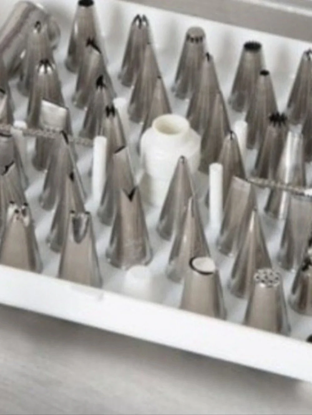 Piping Tip Saver Storage/Organizer Case Holds 55 with Secure Latch
